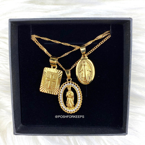 18K GOLD ICE JESUS PIECE