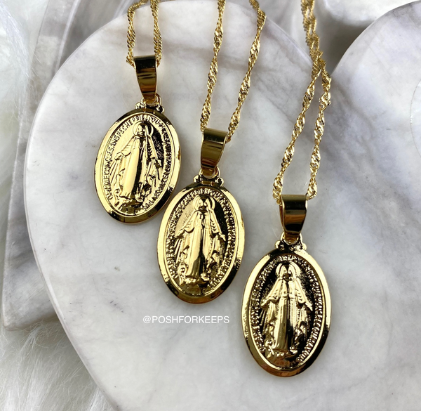18K GOLD MARY NECKLACE