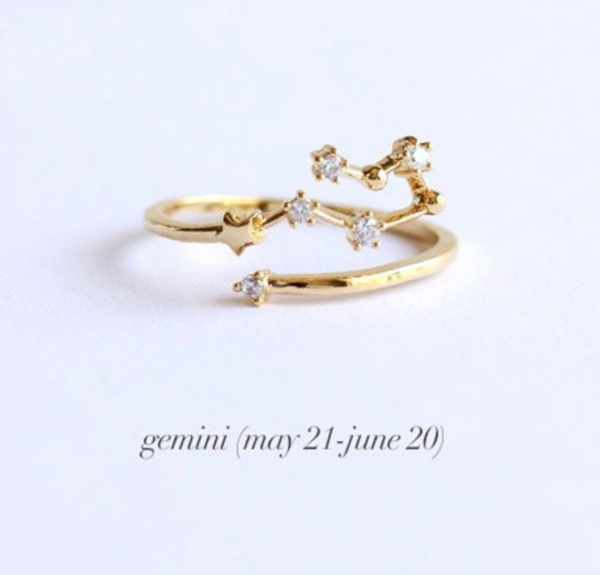 CONSTELLATION ZODIAC RING