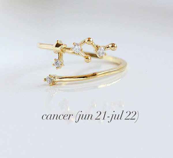 CONSTELLATION ZODIAC RING