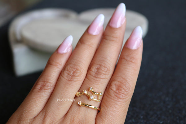 CONSTELLATION ZODIAC RING