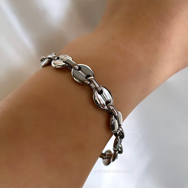 18K GOLD COFFEE BEAN BRACELET