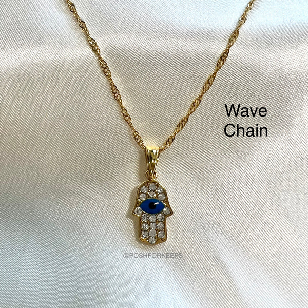 18K GOLD CRYSTAL HASMA NECKLACE