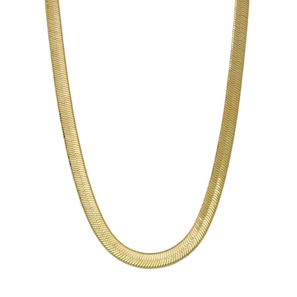 18K GOLD HERRINGBONE CHAIN