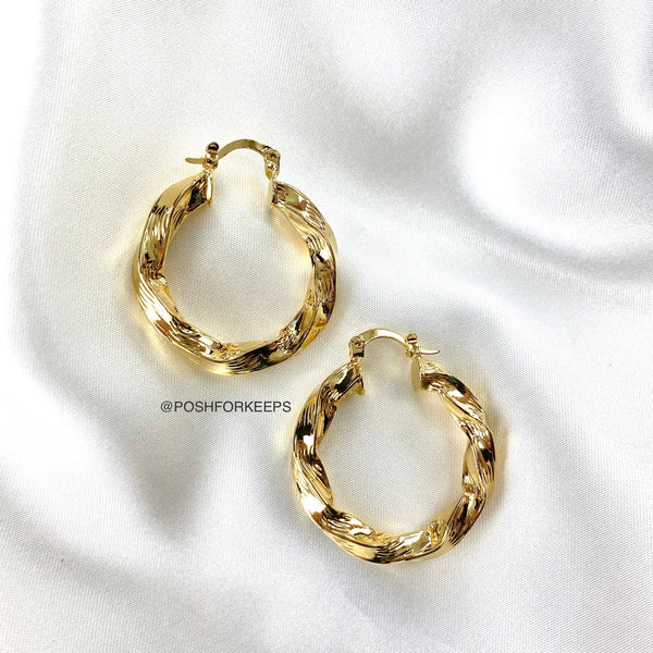 18K GOLD CLASSIC HOOPS