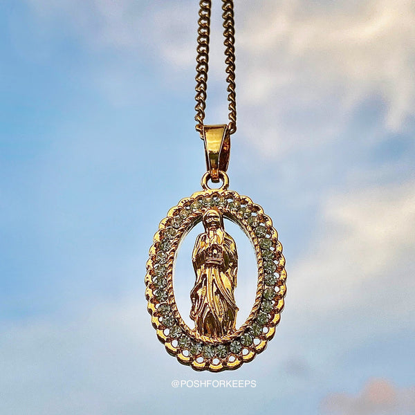 18K GOLD ICE JESUS PIECE