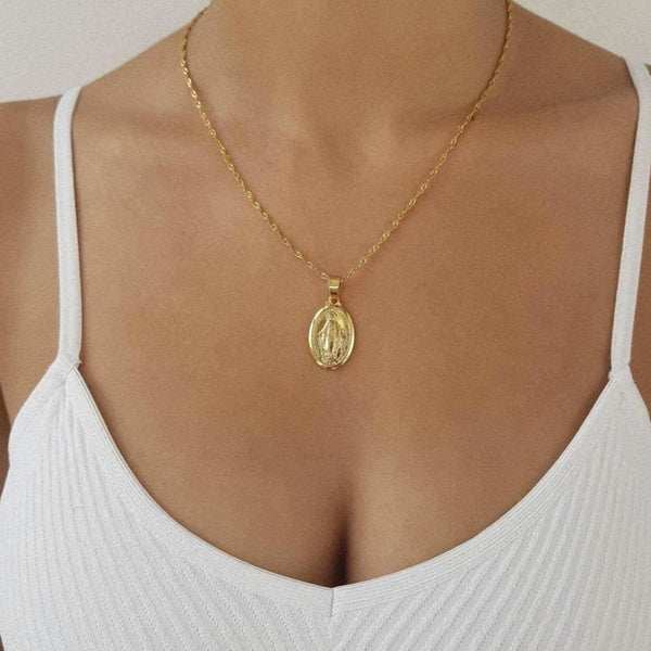 18K GOLD MARY NECKLACE