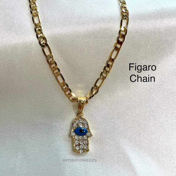 18K GOLD CRYSTAL HASMA NECKLACE