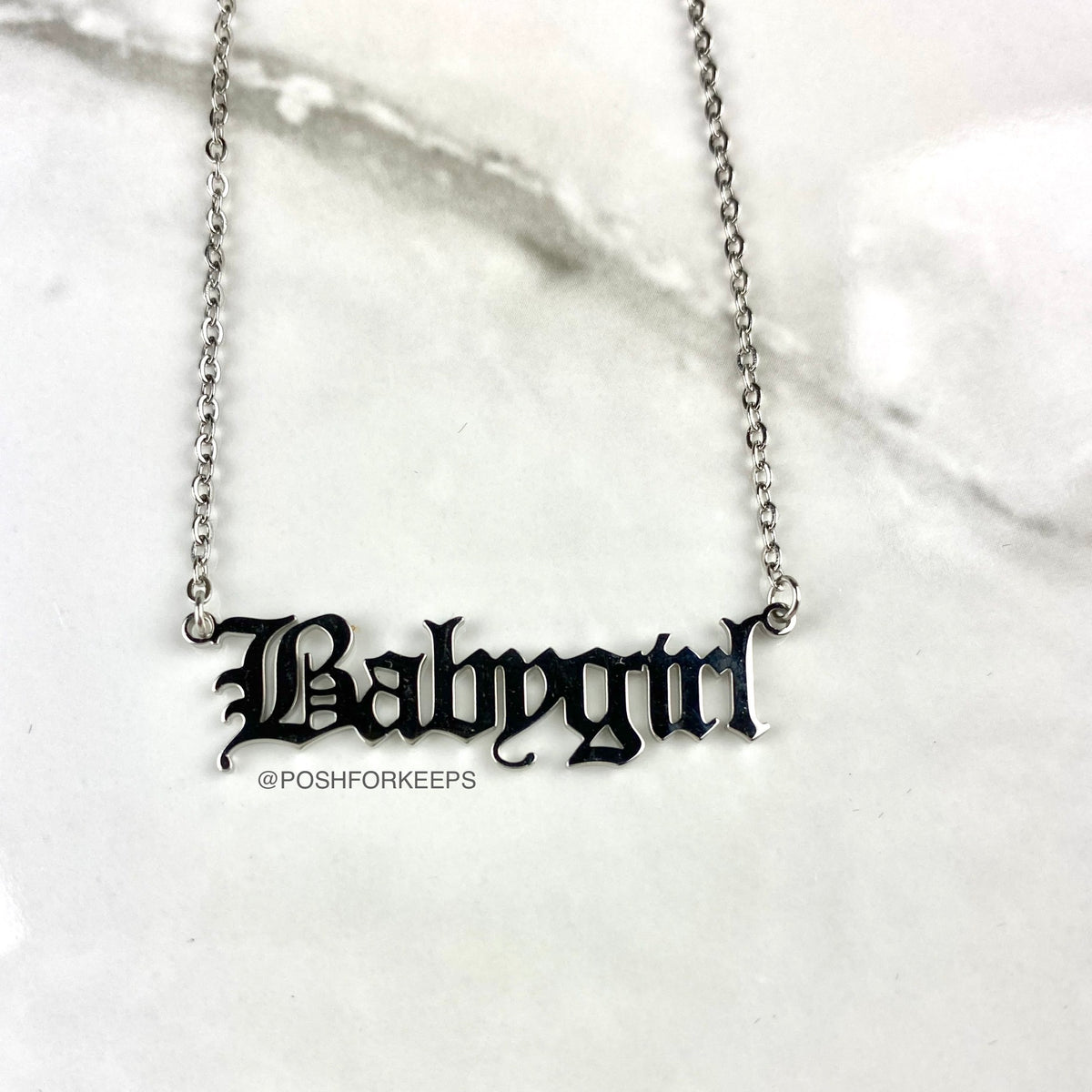 Baby girl clearance necklace silver