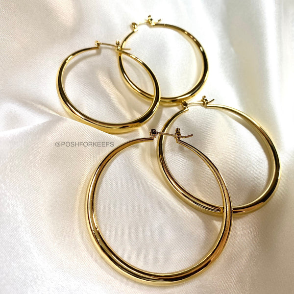 18K GOLD ESSENTIAL HOOPS