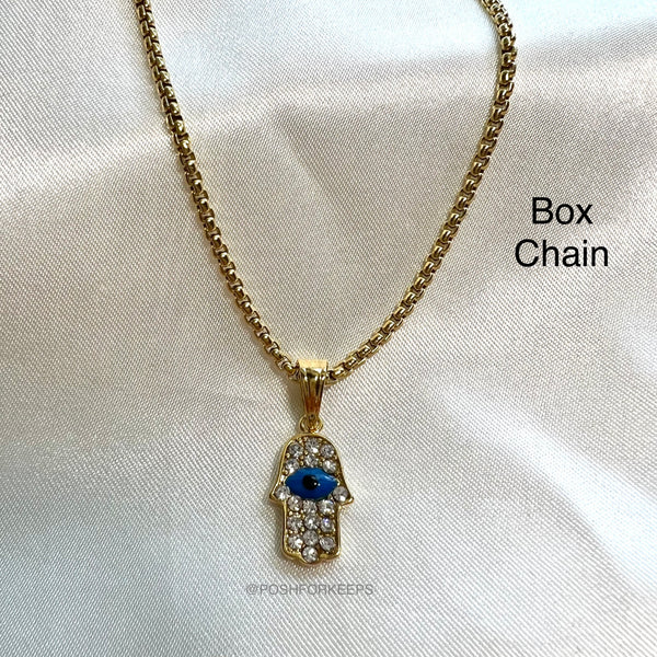 18K GOLD CRYSTAL HASMA NECKLACE