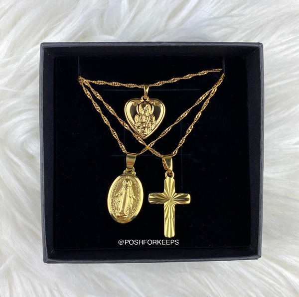 18K GOLD ANGEL HEART NECKLACE