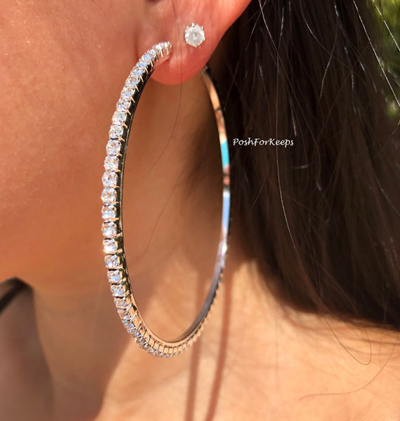 ICY HOOP EARRINGS