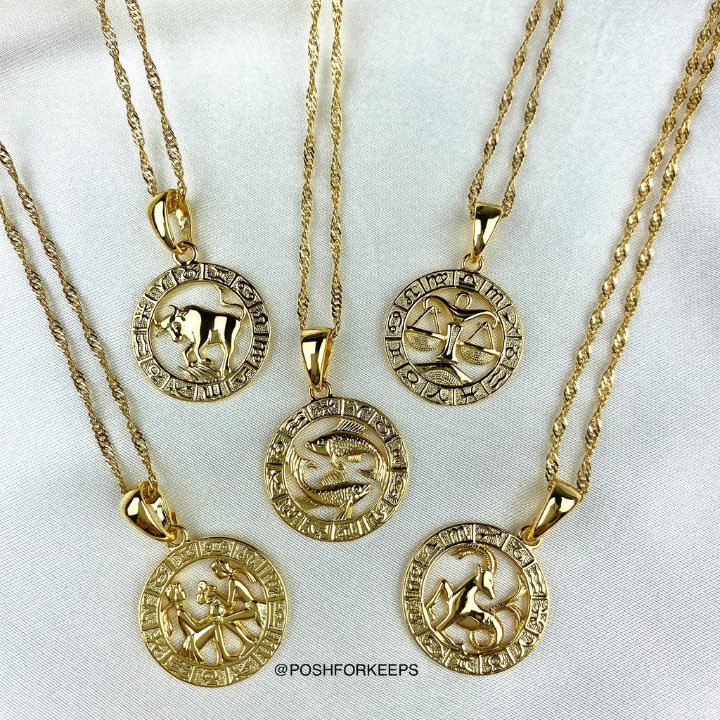 18K Gold Coin Necklace
