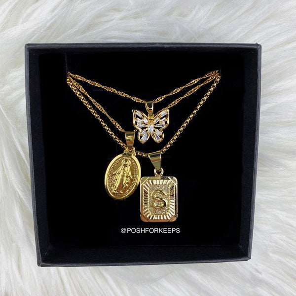 18K GOLD MARY NECKLACE