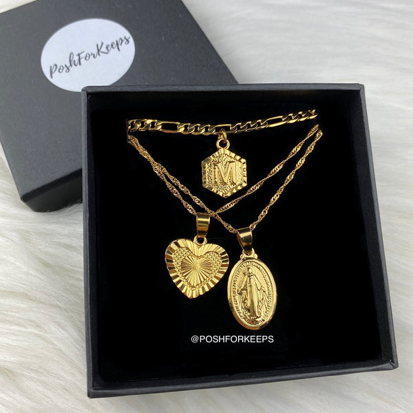 18K GOLD HEART NECKLACE