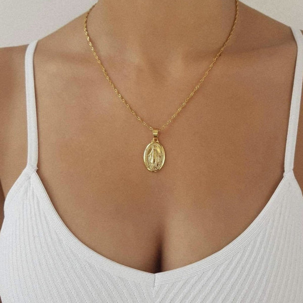 18K GOLD MARY NECKLACE